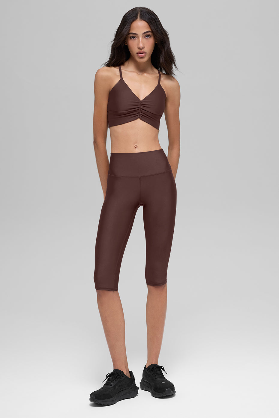 16'' High-Waist Airlift Capri - Brownstone - Image 6