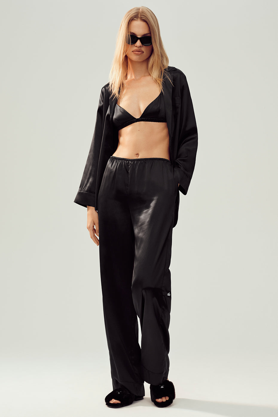 Silk Luminous Pant (Regular) - Black - Image 3