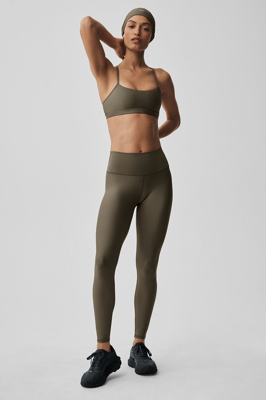High-Waist Airlift Legging - Olive Tree - Image 4