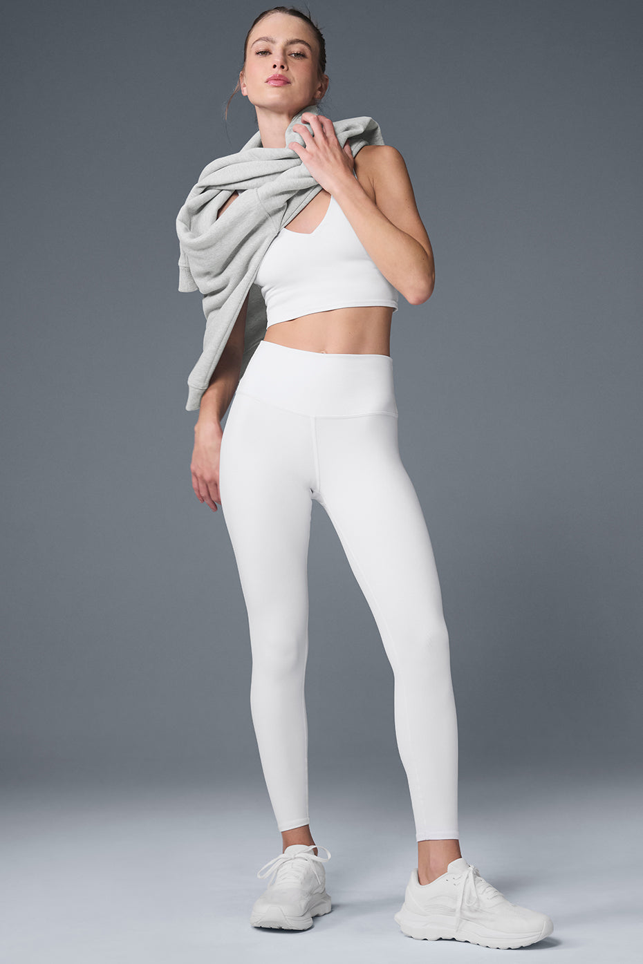 7/8 High-Waist Airbrush Legging - White - Image 5