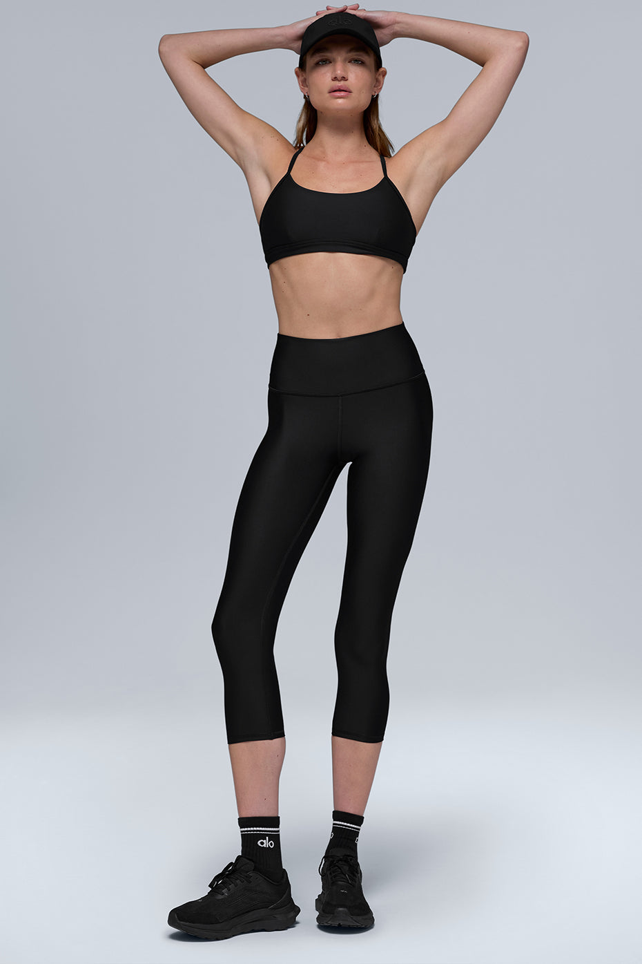 High-Waist Airlift Capri - Black - Image 3