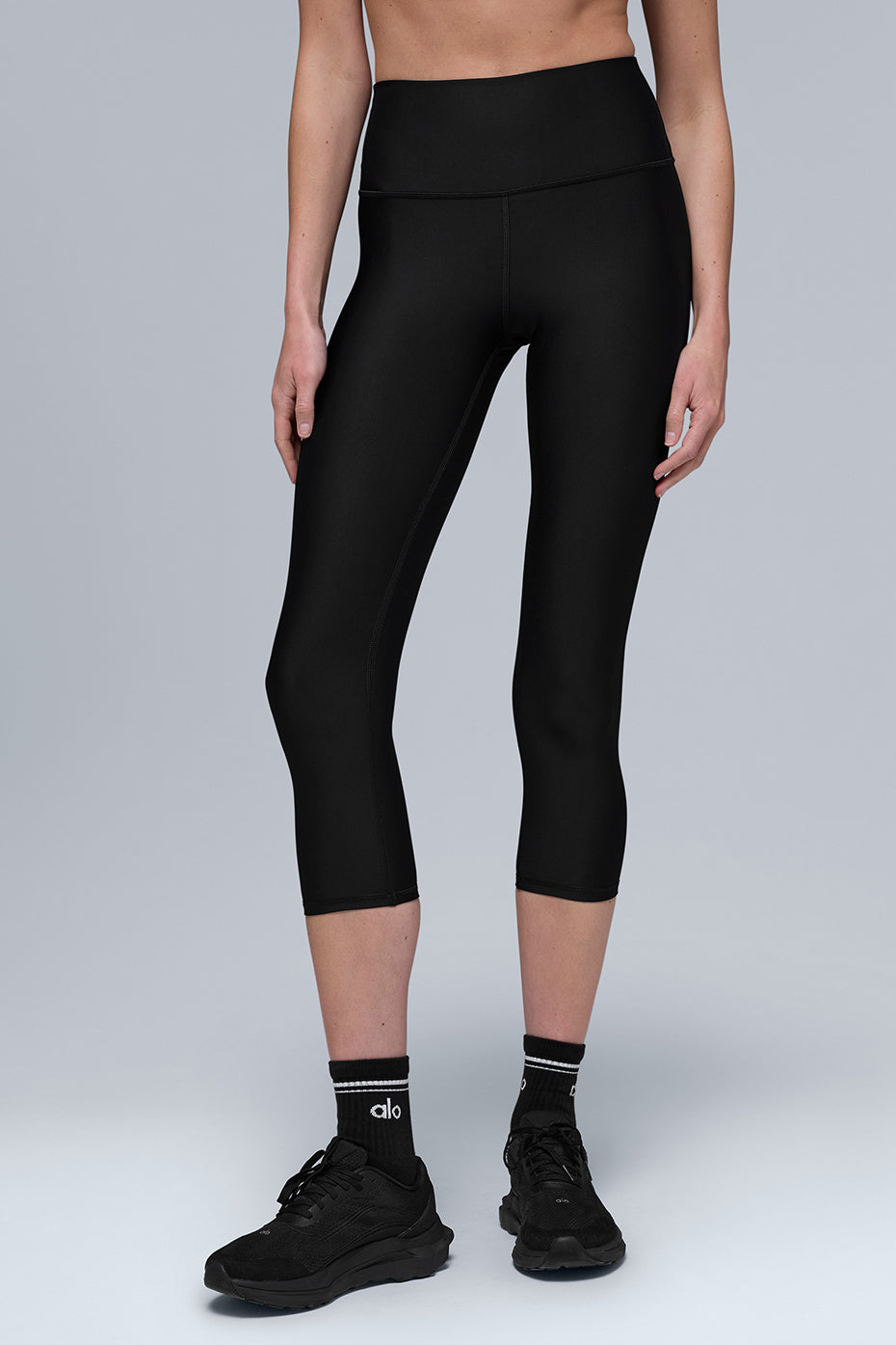 High-Waist Airlift Capri - Black - Image 4