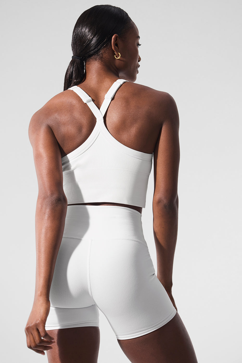 Seamless Ribbed Favorite Bra Tank - White - Image 4