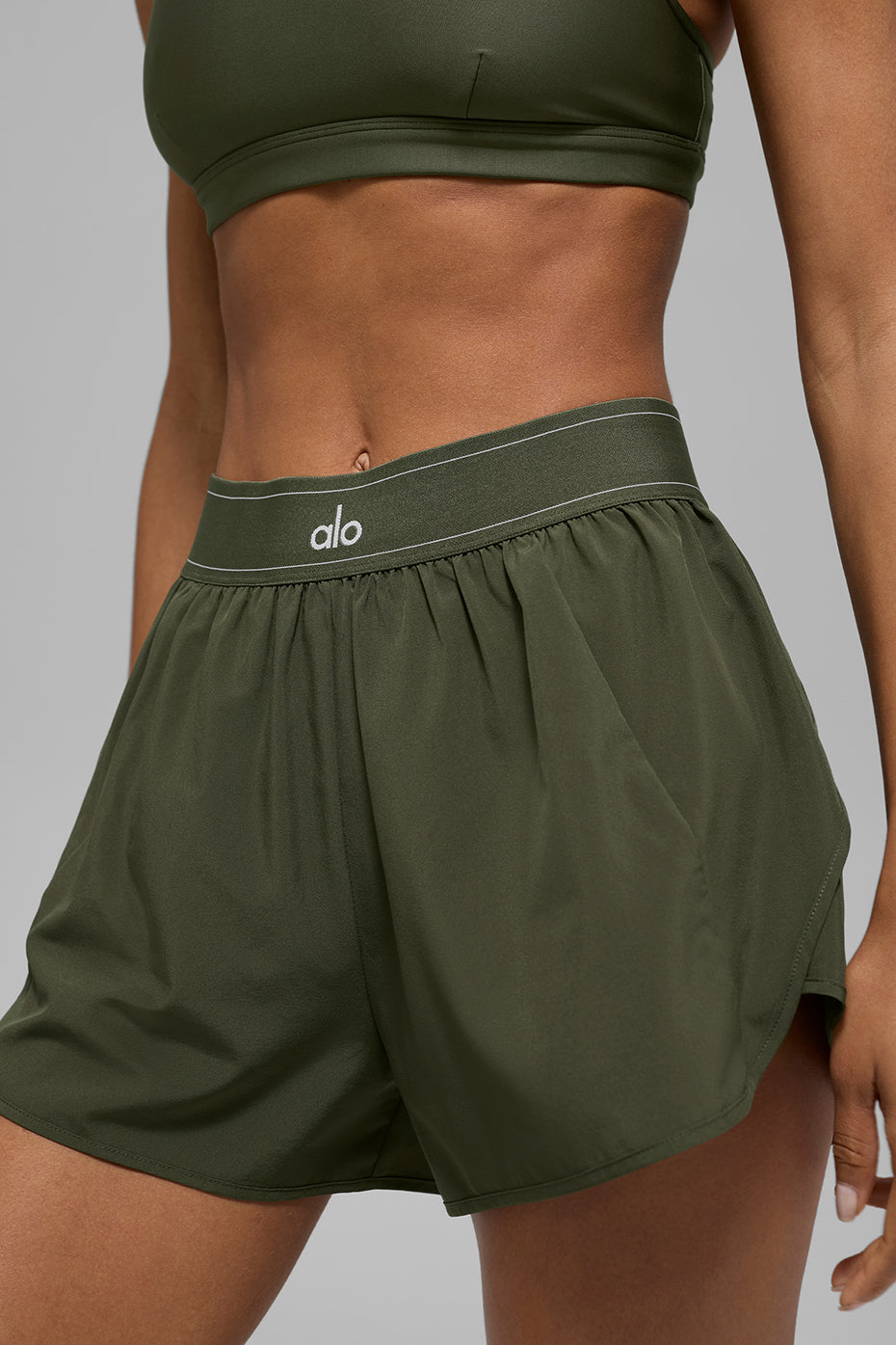 Match Point Short - Green Olive - Image 2