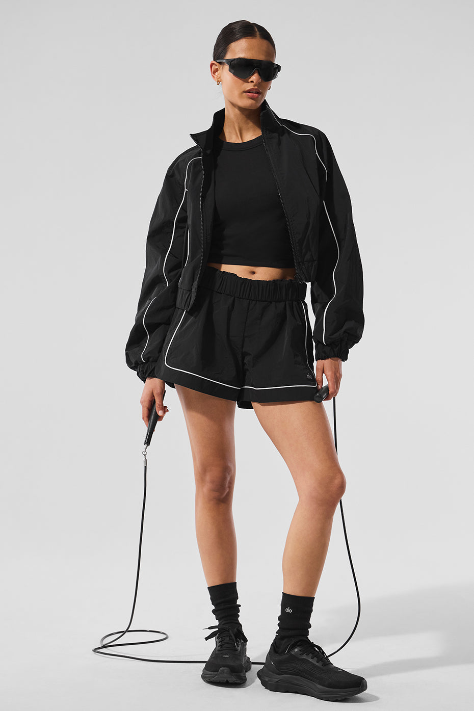 Motivate Track Short - Black/White - Image 4