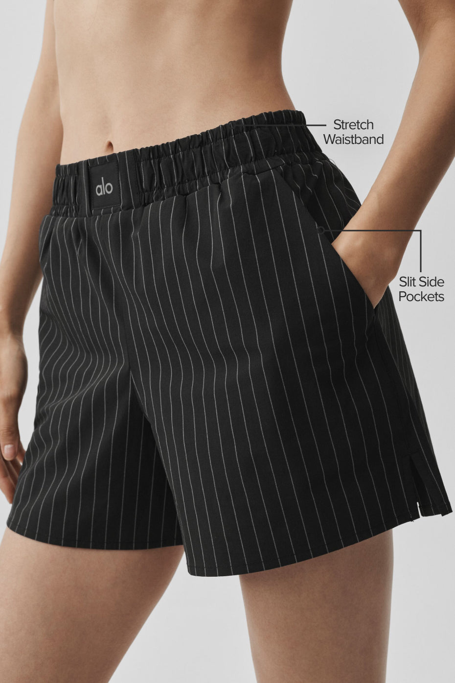 Pinstripe Daylight Boxer Short - Black/Titanium - Image 2