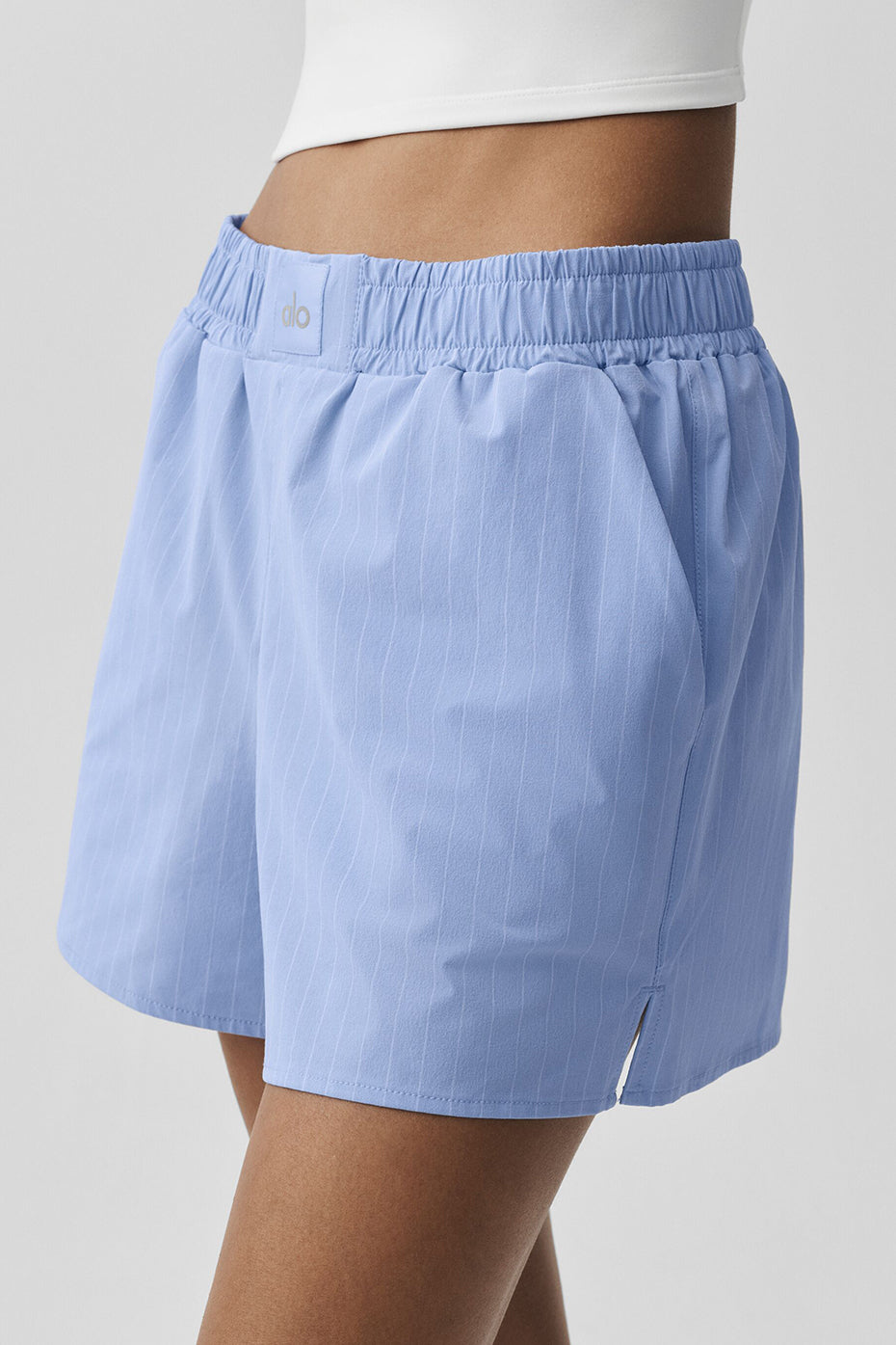 Pinstripe Daylight Boxer Short - Light Provence Blue/White - Image 3