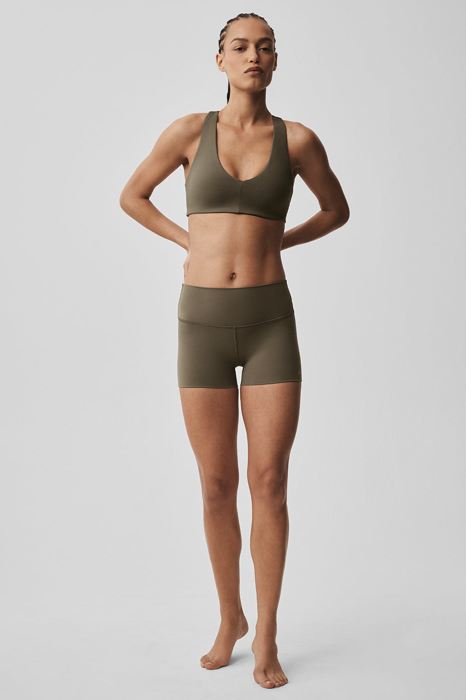 3 ALO Softsculpt High-Waist Precision Short - Olive Tree - Image 6