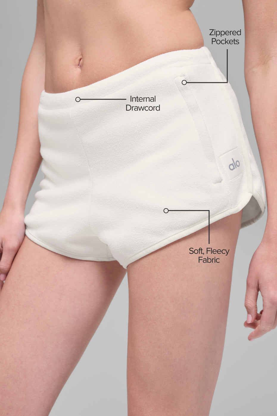 Polar Fleece Retreat Short - Ivory - Image 2