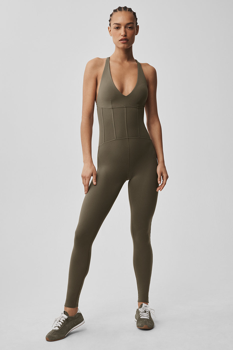 Airbrush Sparks Fly Corset Onesie - Olive Tree - Image 6