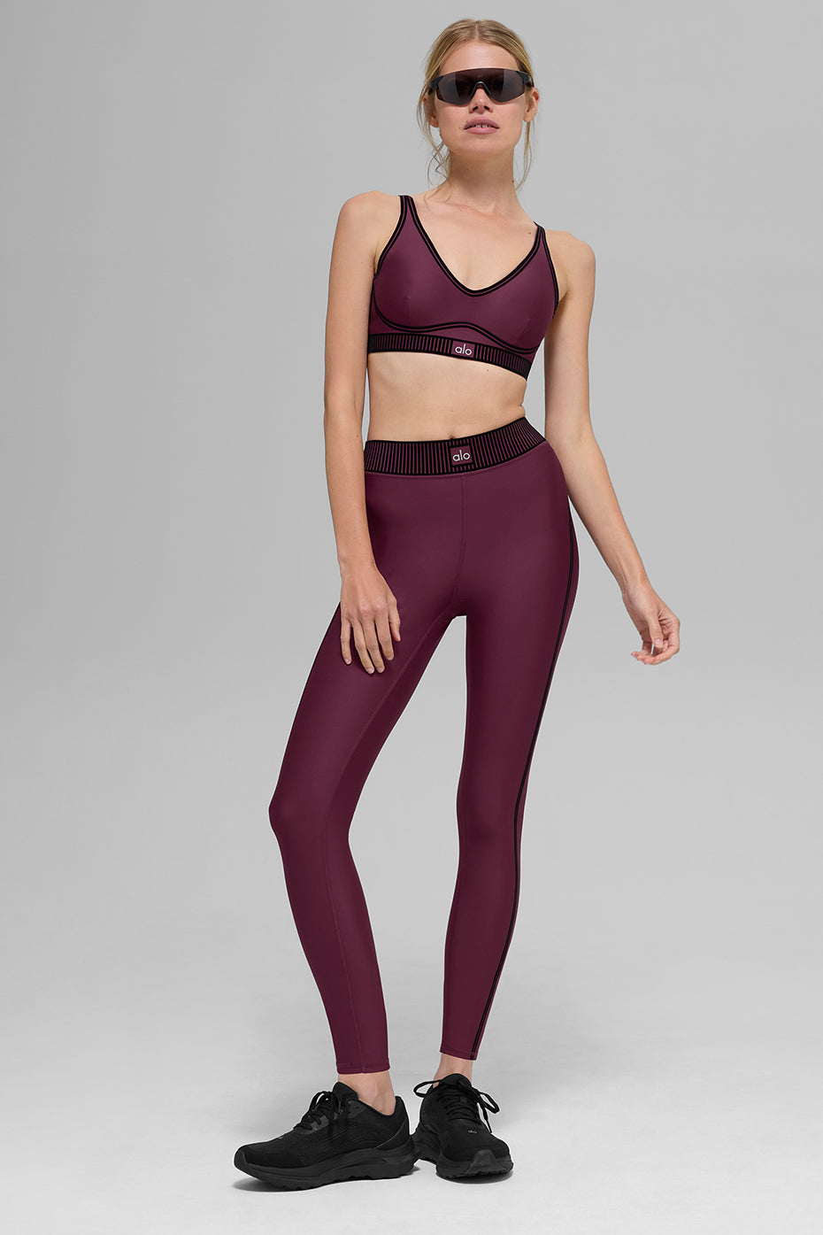 Airlift Line Up Bra - Burgundy - Image 4
