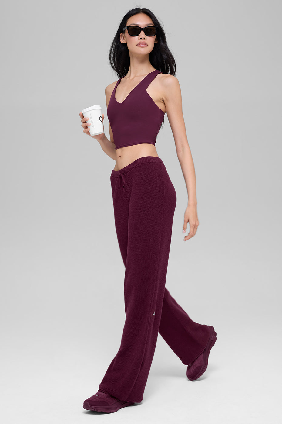 Airbrush Real Bra Tank - Burgundy - Image 5
