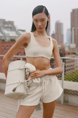 Alosoft Center Stage Bra - Oatmeal Heather
