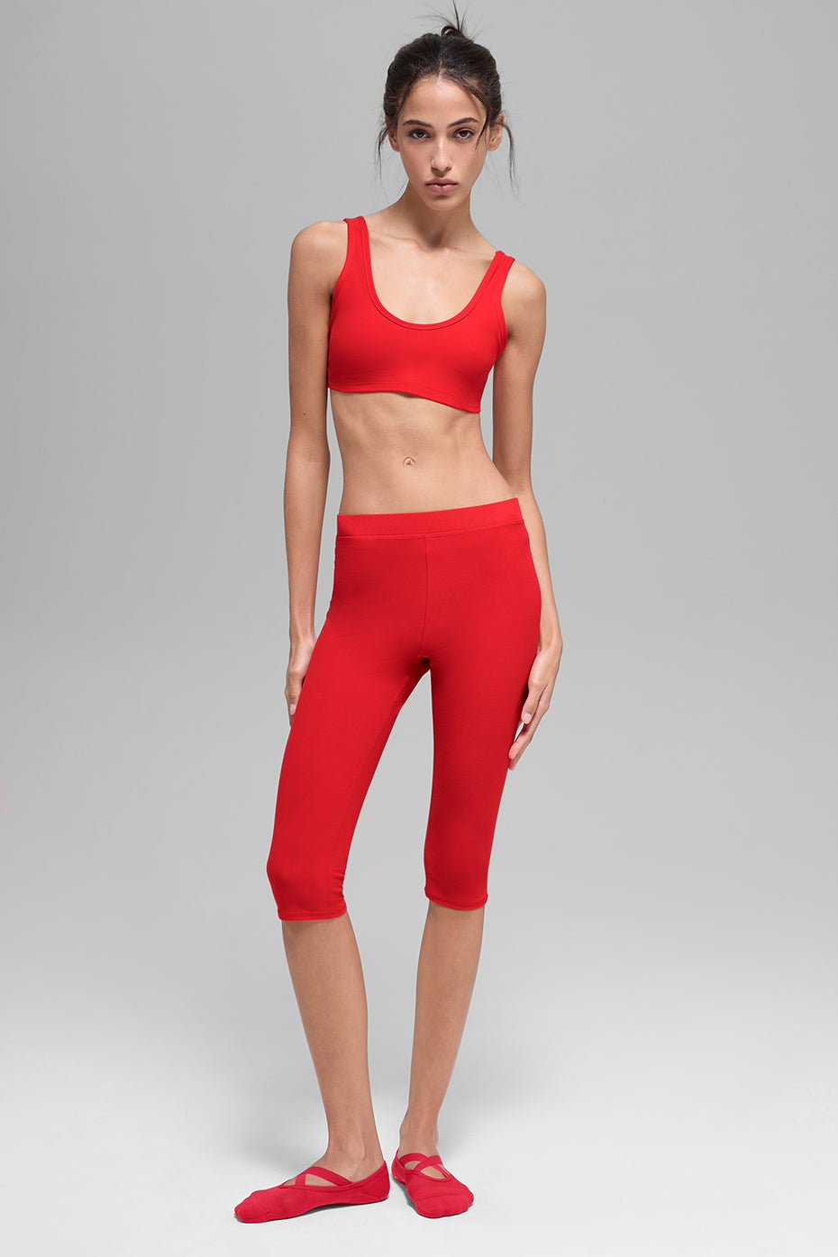 Alosoft Center Stage Bra - Bright Red - Image 4