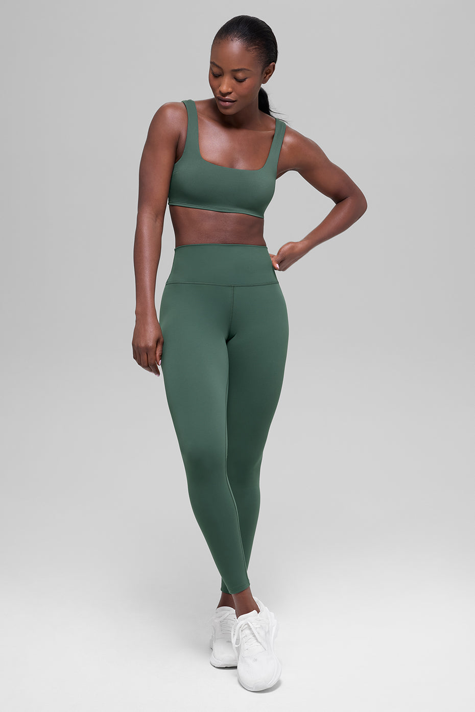 ALO Softsculpt Precision Bra - Clover Green - Image 4
