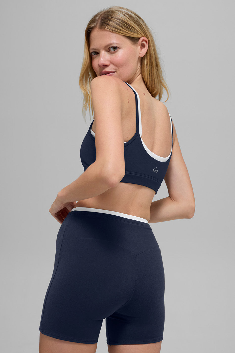 Airbrush Double Up Bra - Navy/White - Image 4