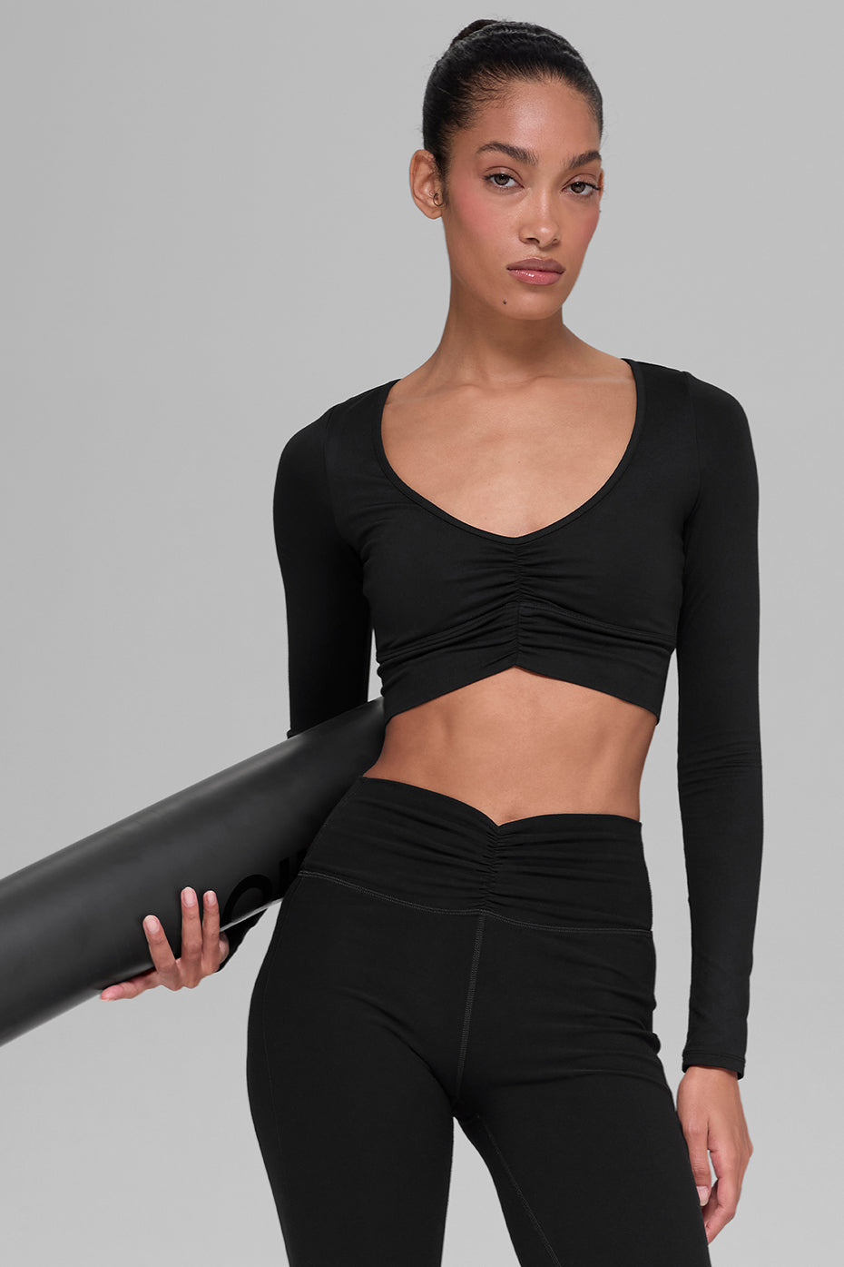 Alosoft Intuition Long Sleeve Bra - Black - Image 3