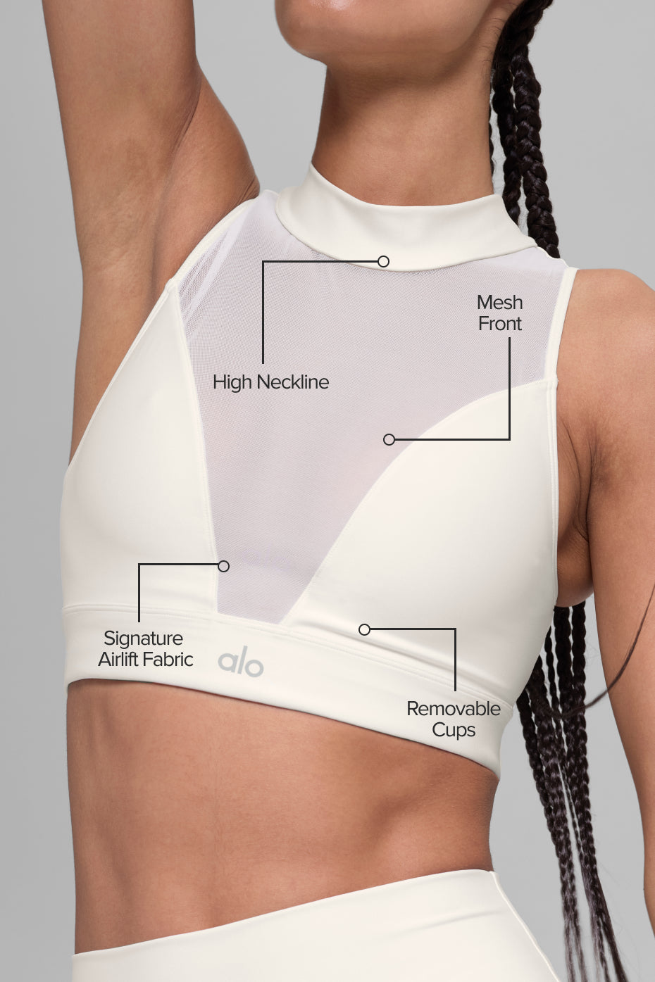 Airlift Mesh Infatuation Bra - Ivory - Image 2