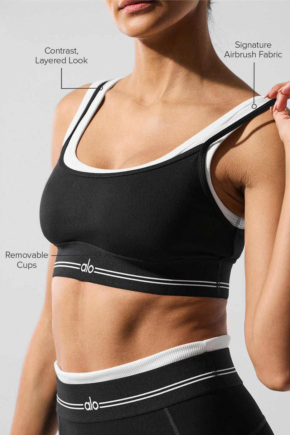 Airbrush Better Together Bra - Black/White - Image 2