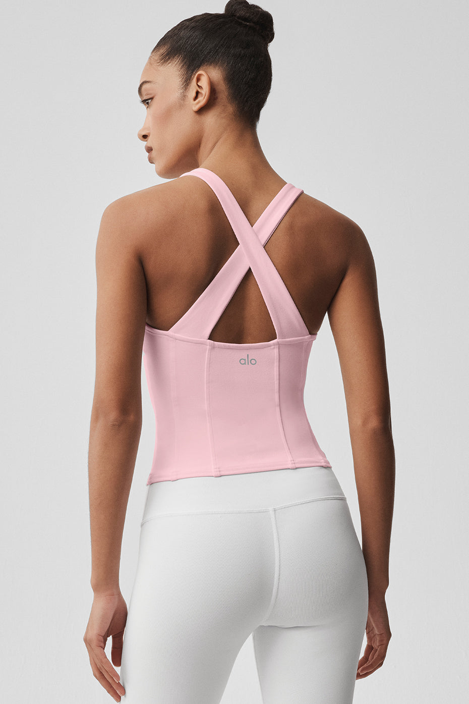 Airbrush Sparks Fly Corset Tank - Vintage Pink - Image 3