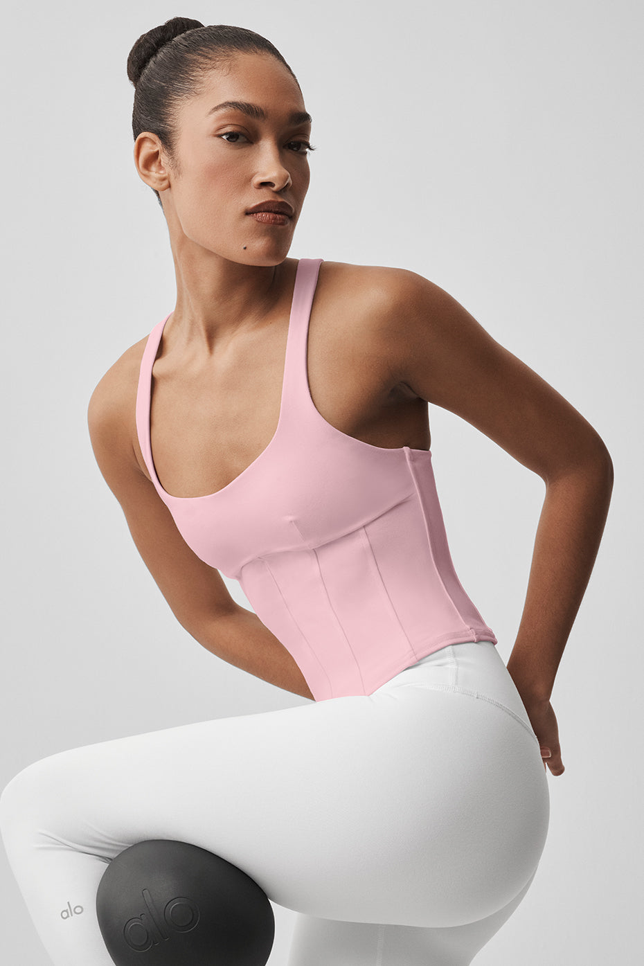 Airbrush Sparks Fly Corset Tank - Vintage Pink - Image 5