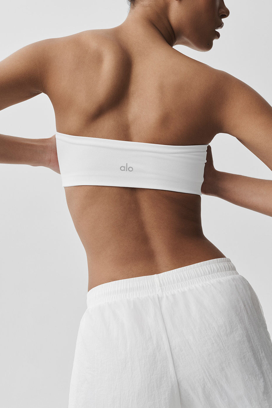 Airbrush Bandeau Bra - White - Image 4